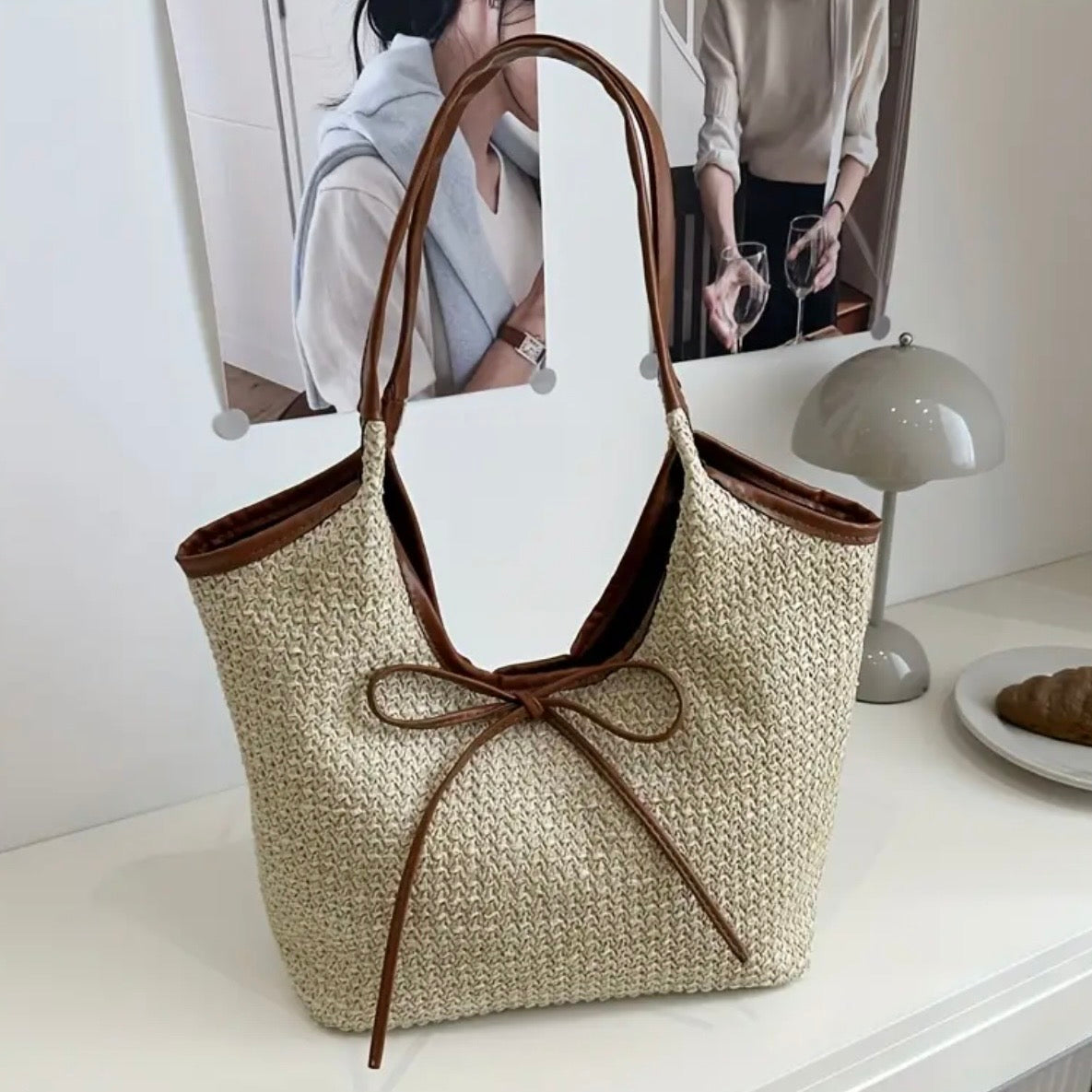 Elara Sandalwood Bow Bag.