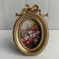 Vintage Bow Keepsake Frame - Oval Ribboned Collective