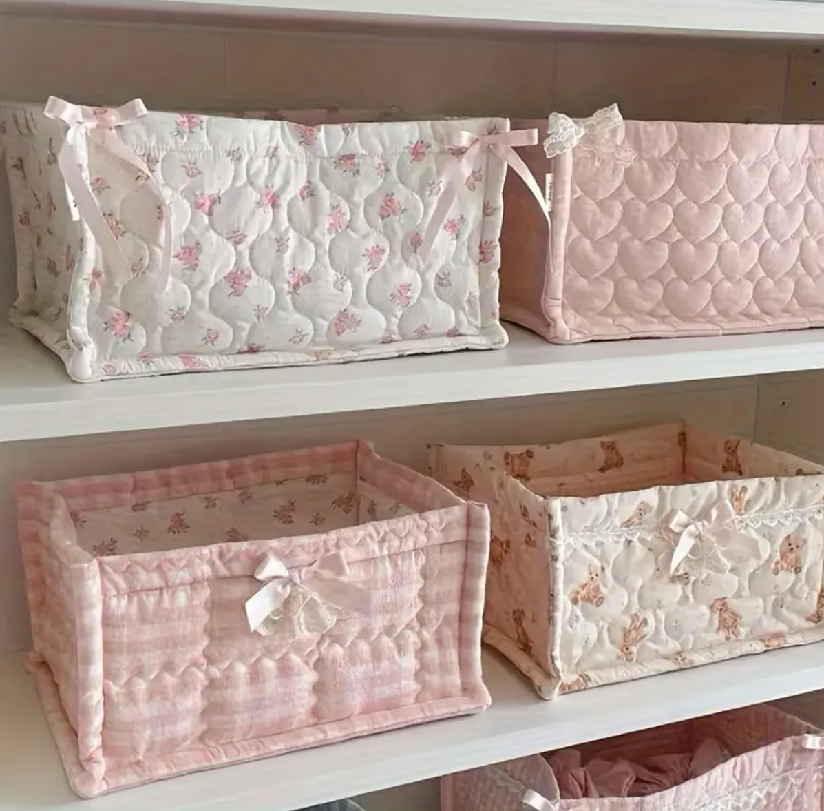 Sweet Nest Basket - Pink Floral