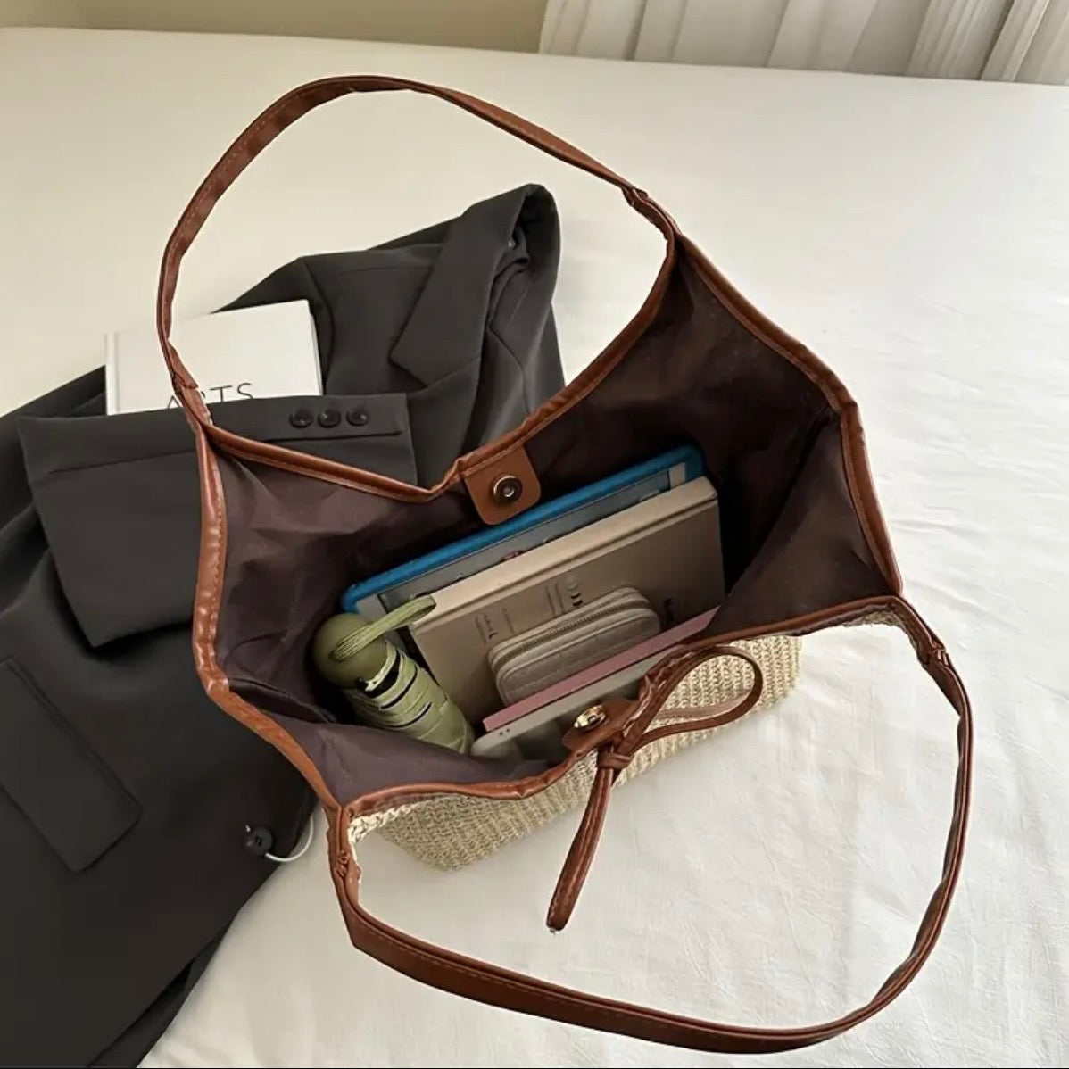 Elara Sandalwood Bow Bag.