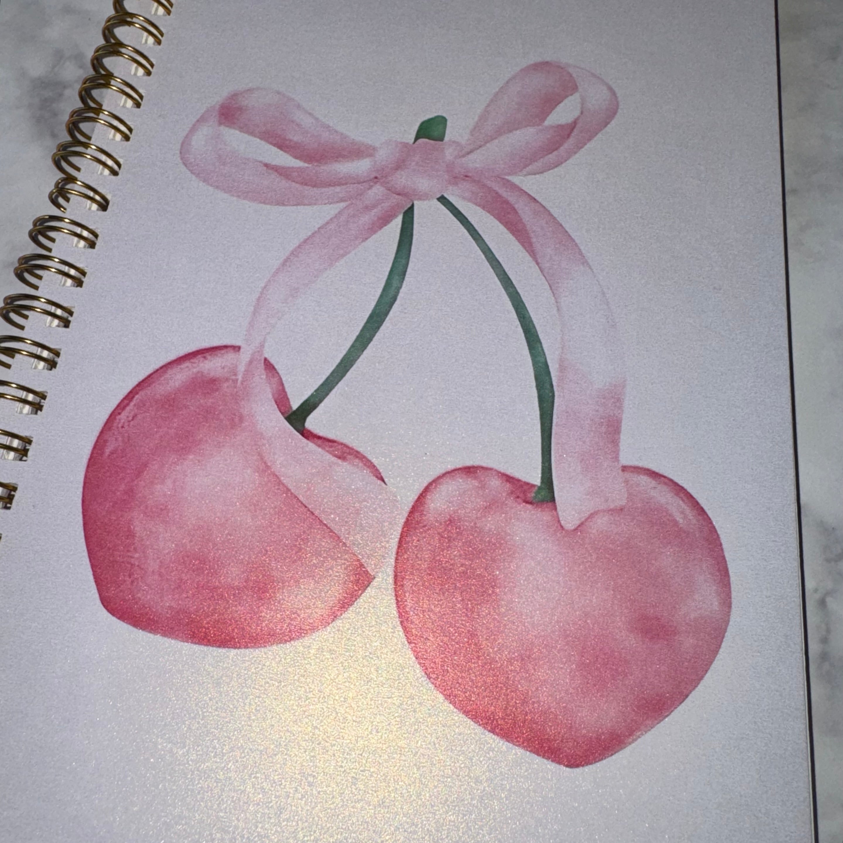 Sweet Cherry Bow Notebook Ribboned Collective
