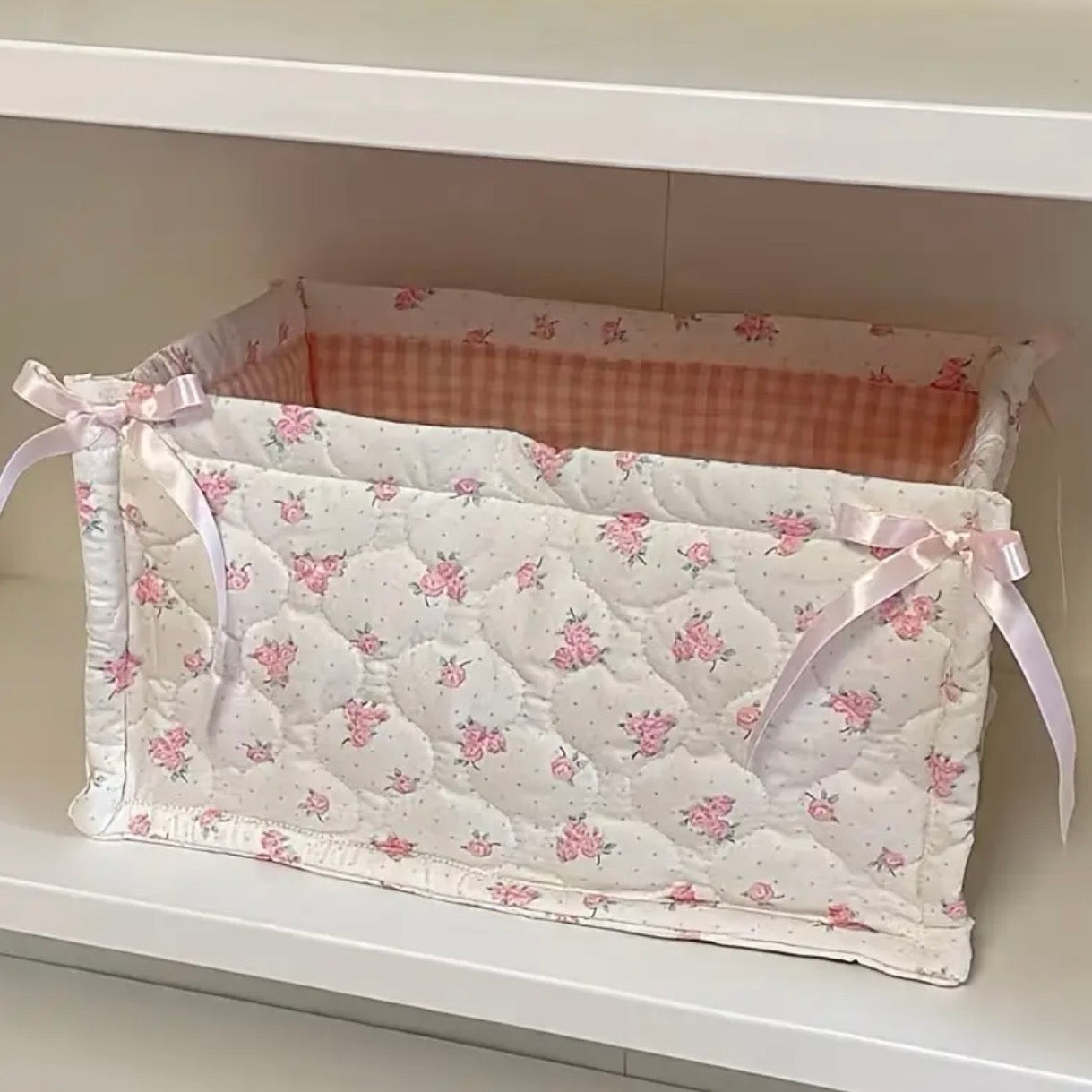 Sweet Nest Basket - Pink Floral