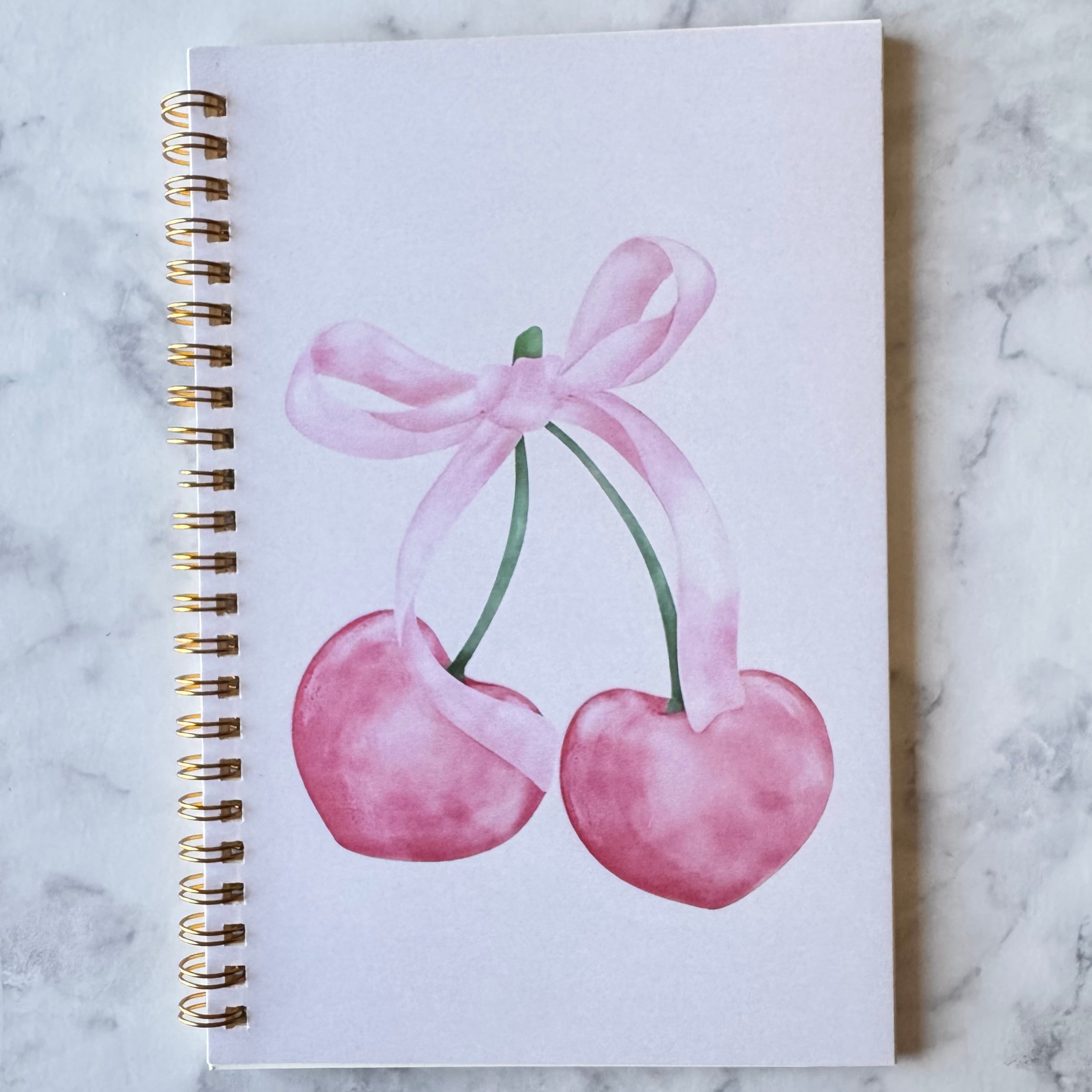 Sweet Cherry Bow Notebook Ribboned Collective