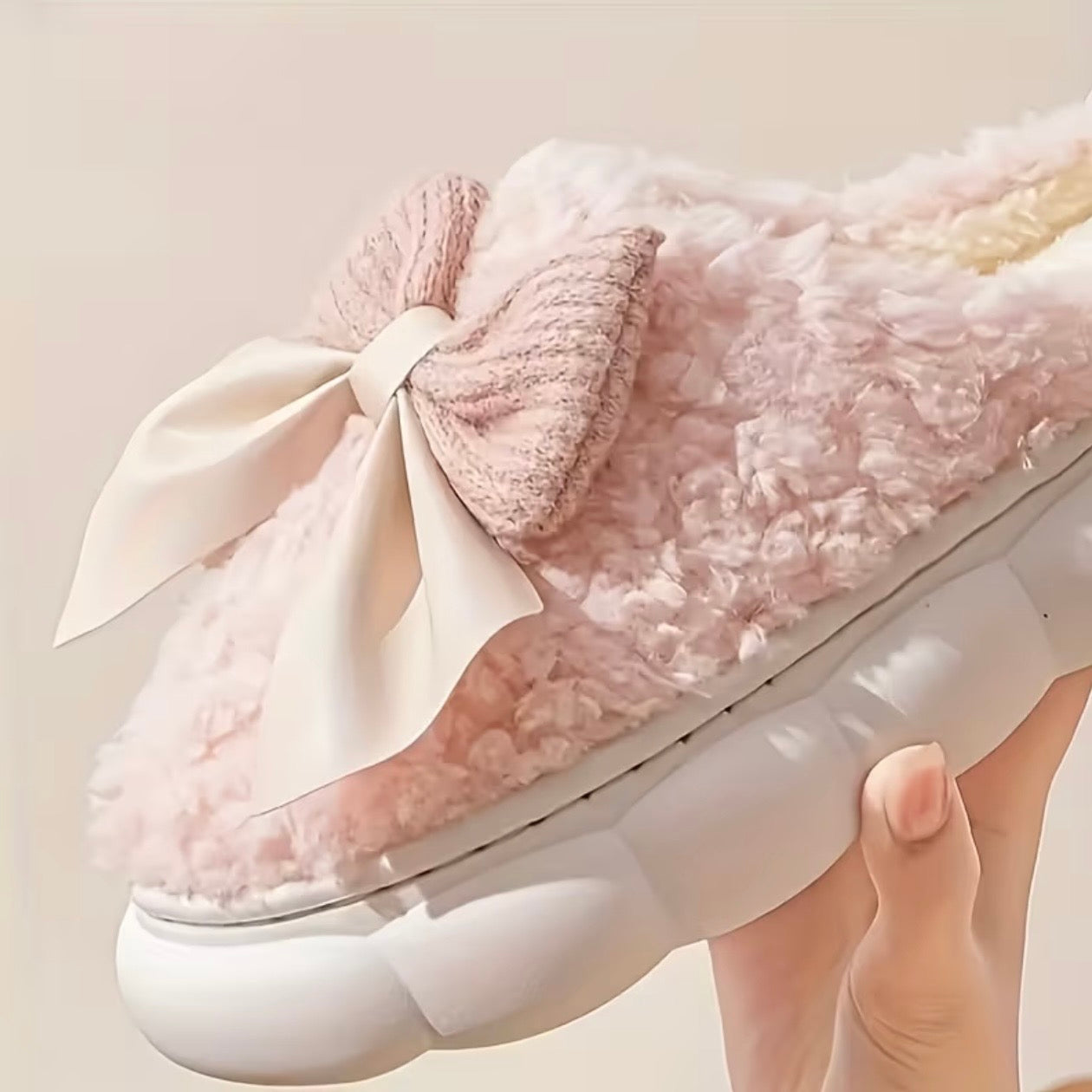 Cozy Bow Slippers - Ribboned Collective