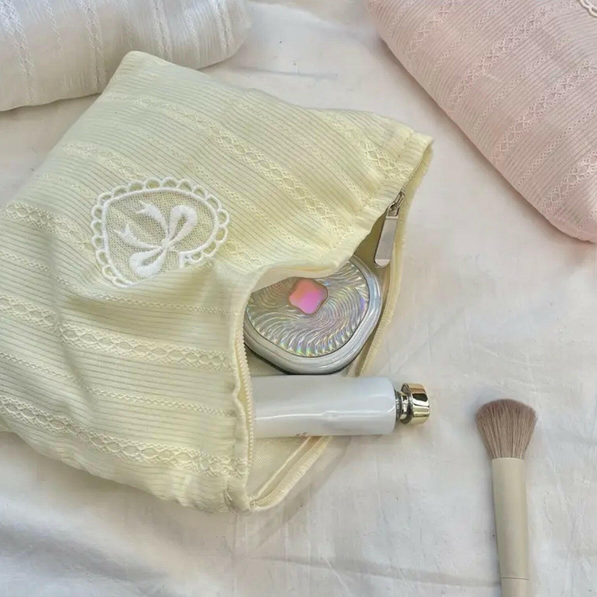 Sweetie Bow Cosmetic Bag - Sunshine.