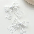 Classic Lace Bow Clips.