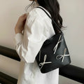 Odette Bow Bag – Obsidian.