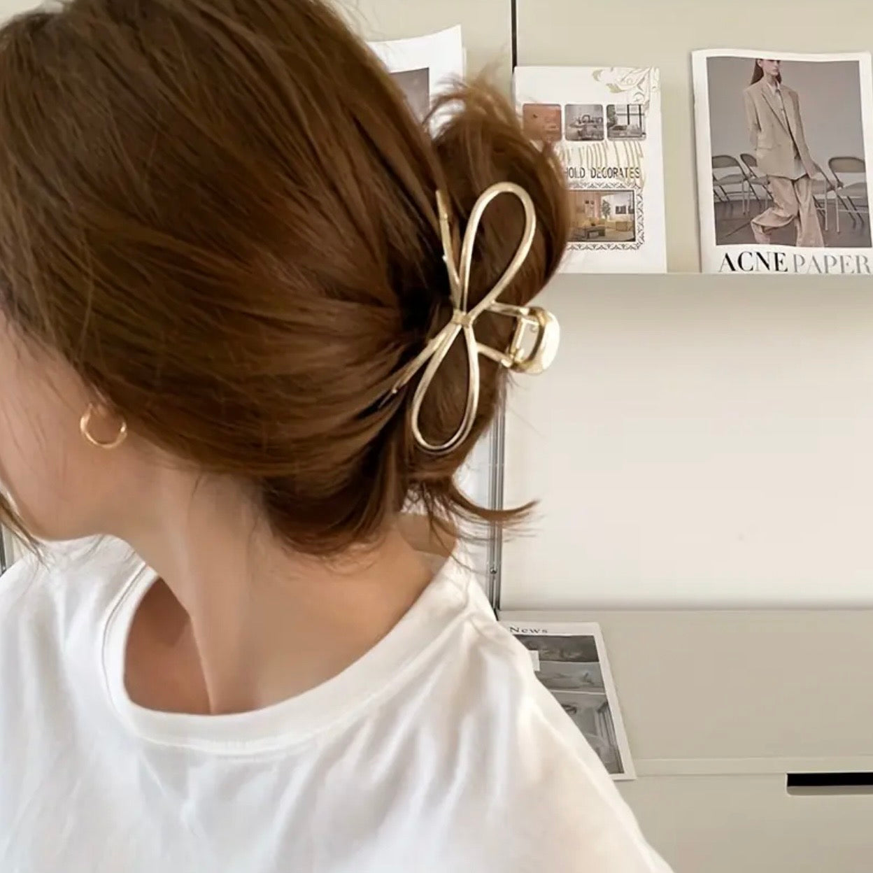 Serene Bow Claw Clip.