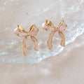 Pretty in Pink Bow Earrings.