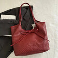 Elara Garnet Bow Bag.