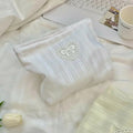 Sweetie Bow Cosmetic Bag - Snow.