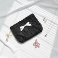 Ruffled Bow Cosmetic Pouch - Myst.