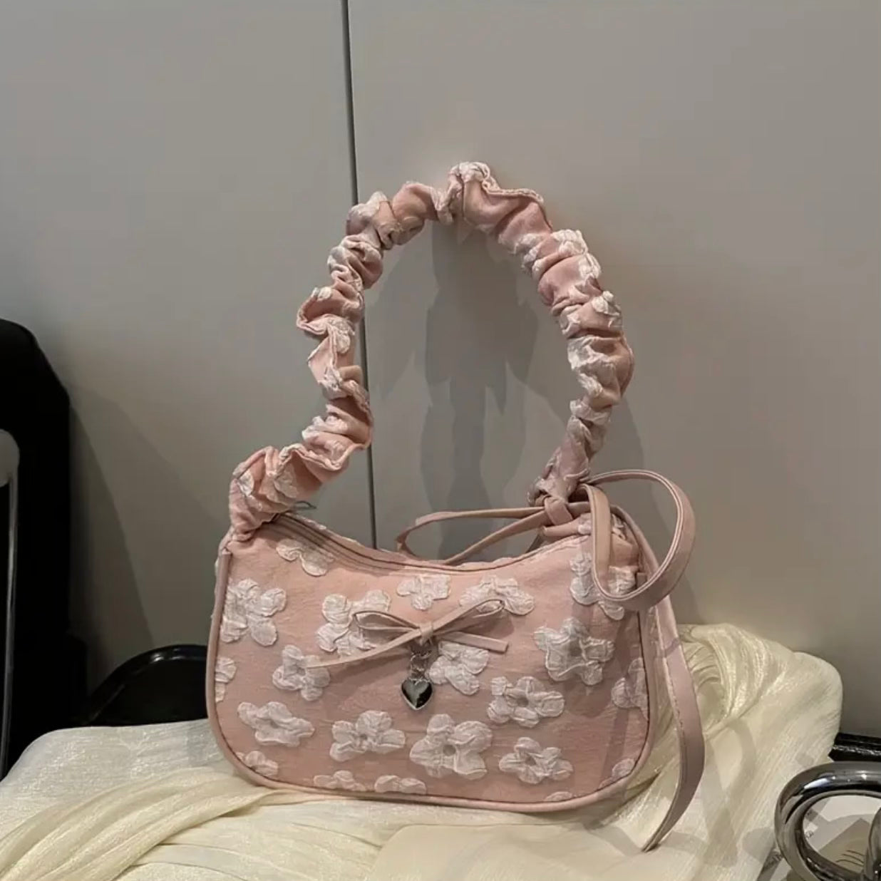 Blush Treasure Shoulder Bag.