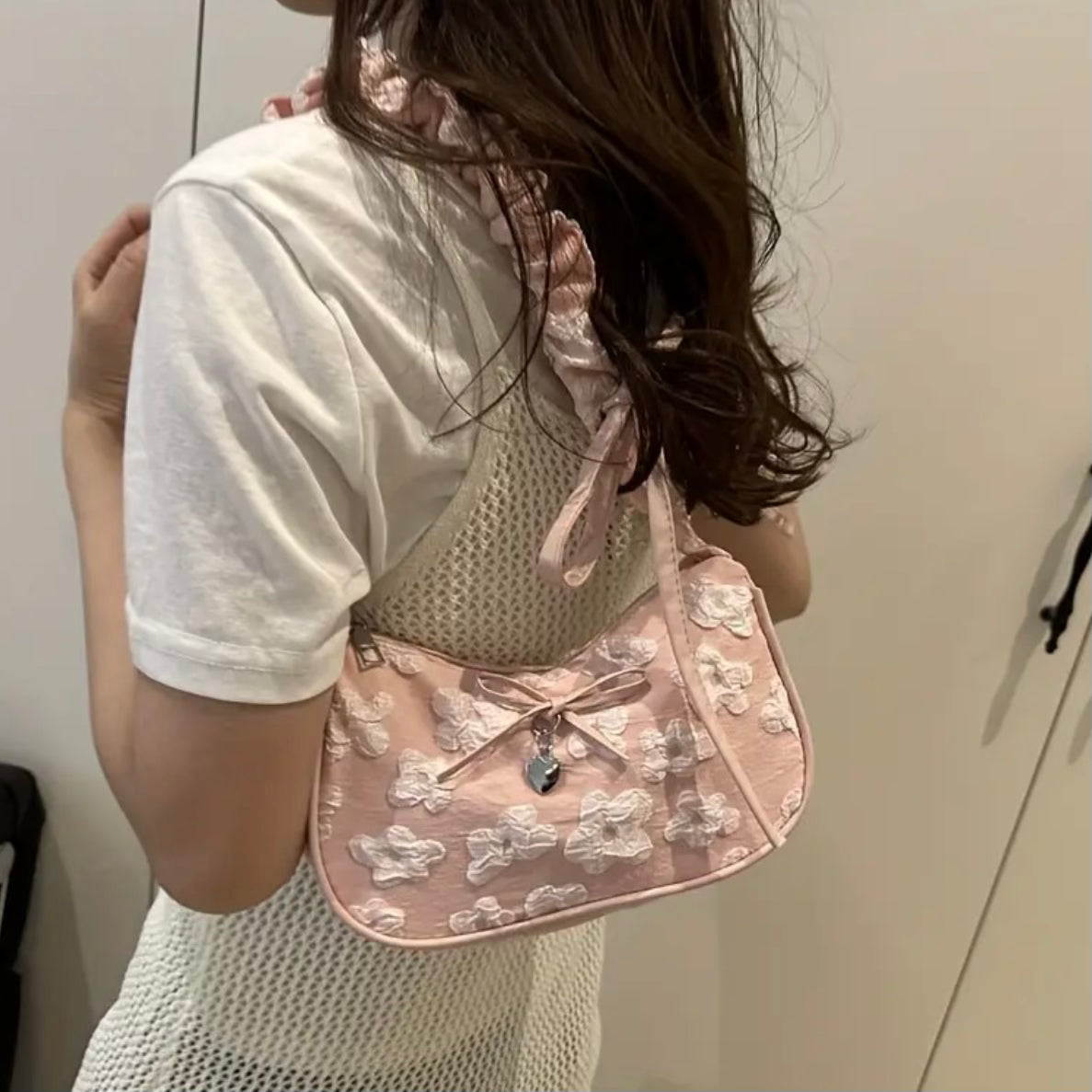 Blush Treasure Shoulder Bag.