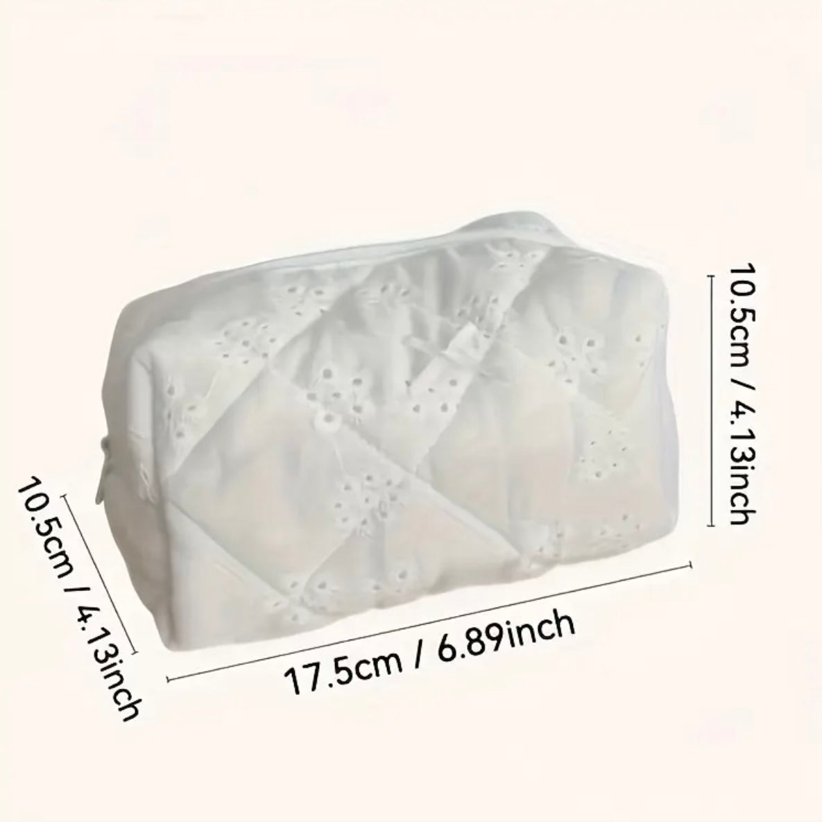 Snow Petal Cosmetic Bag.
