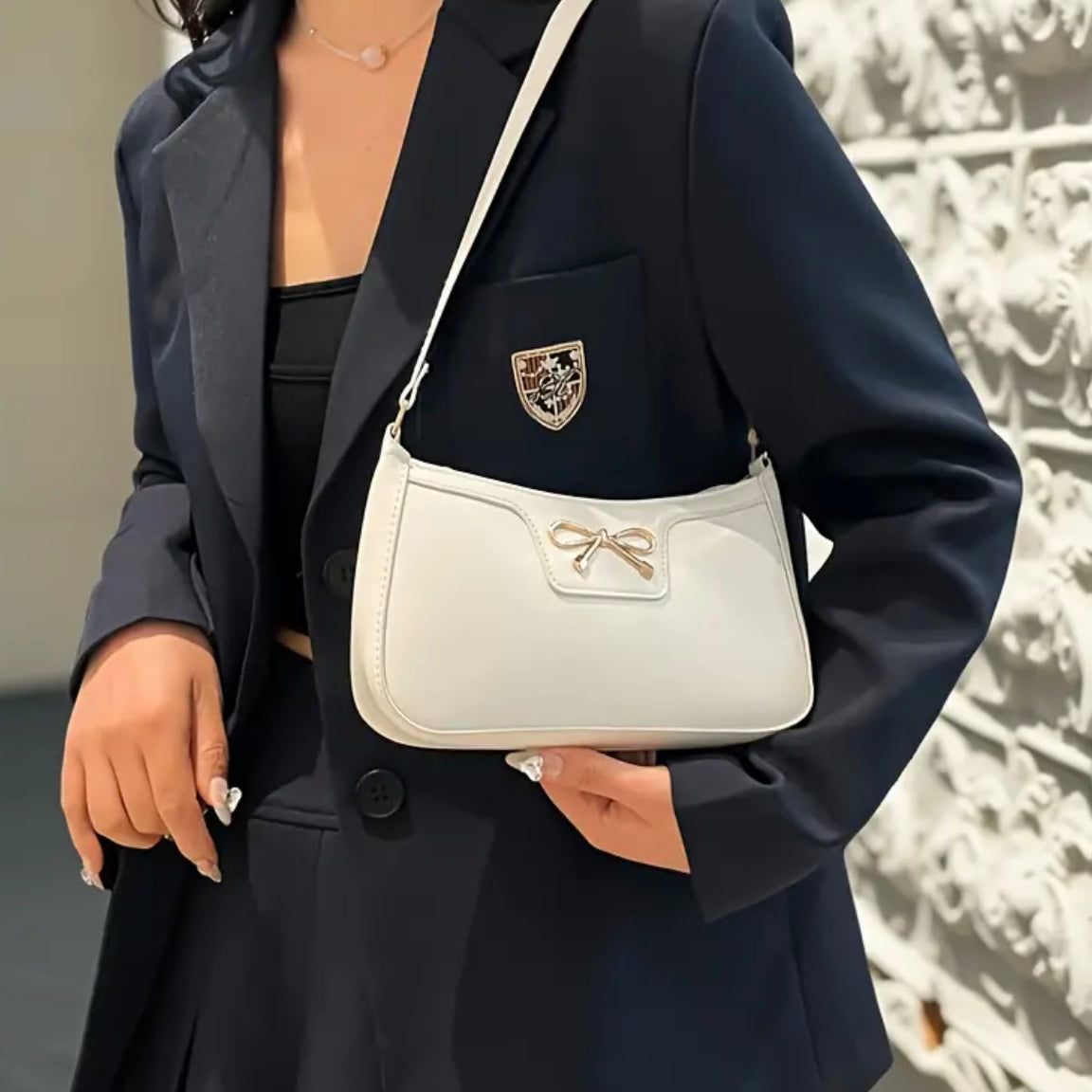 Sabine Blanc Bow Bag.