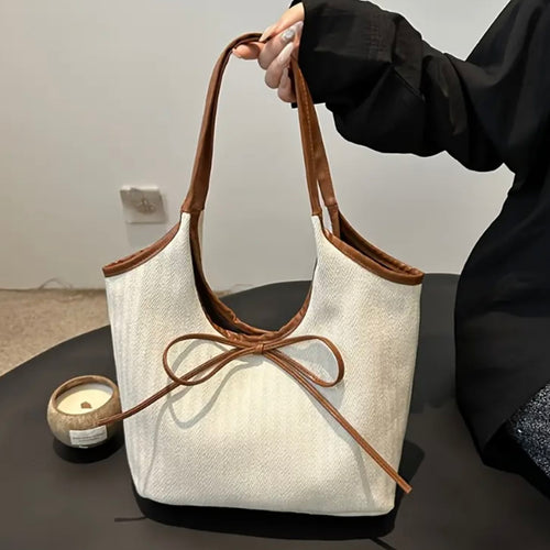 Amara Mocha Bow Bag.