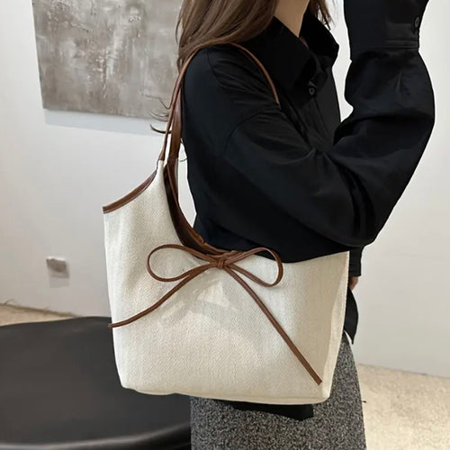 Amara Mocha Bow Bag.