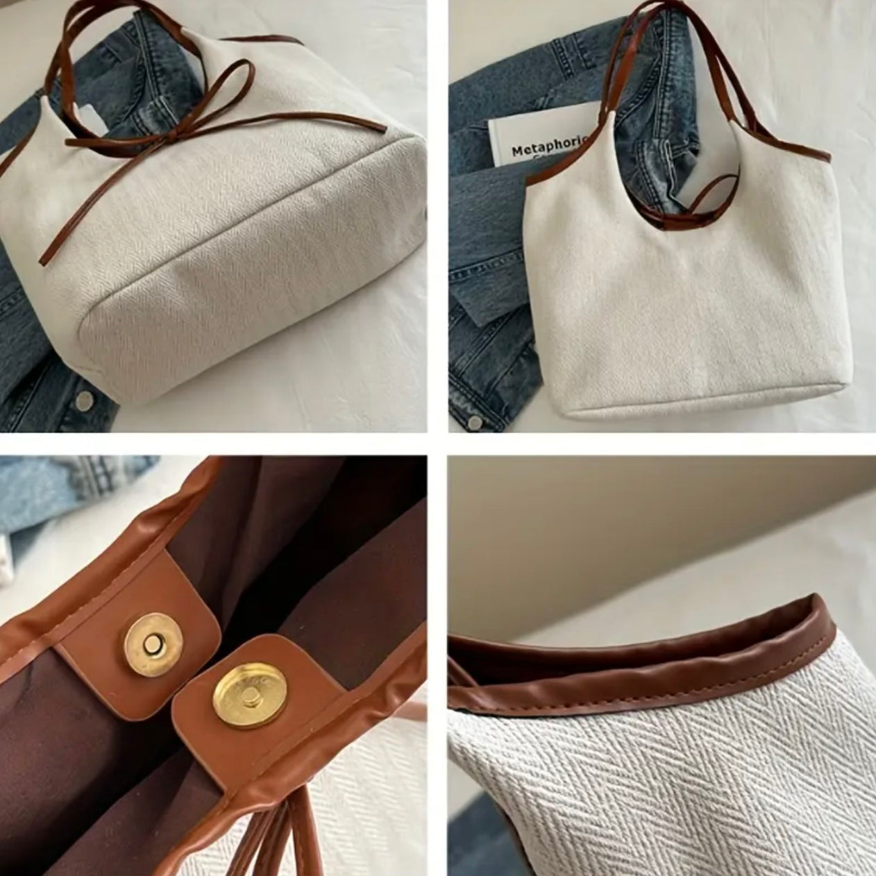 Amara Mocha Bow Bag.