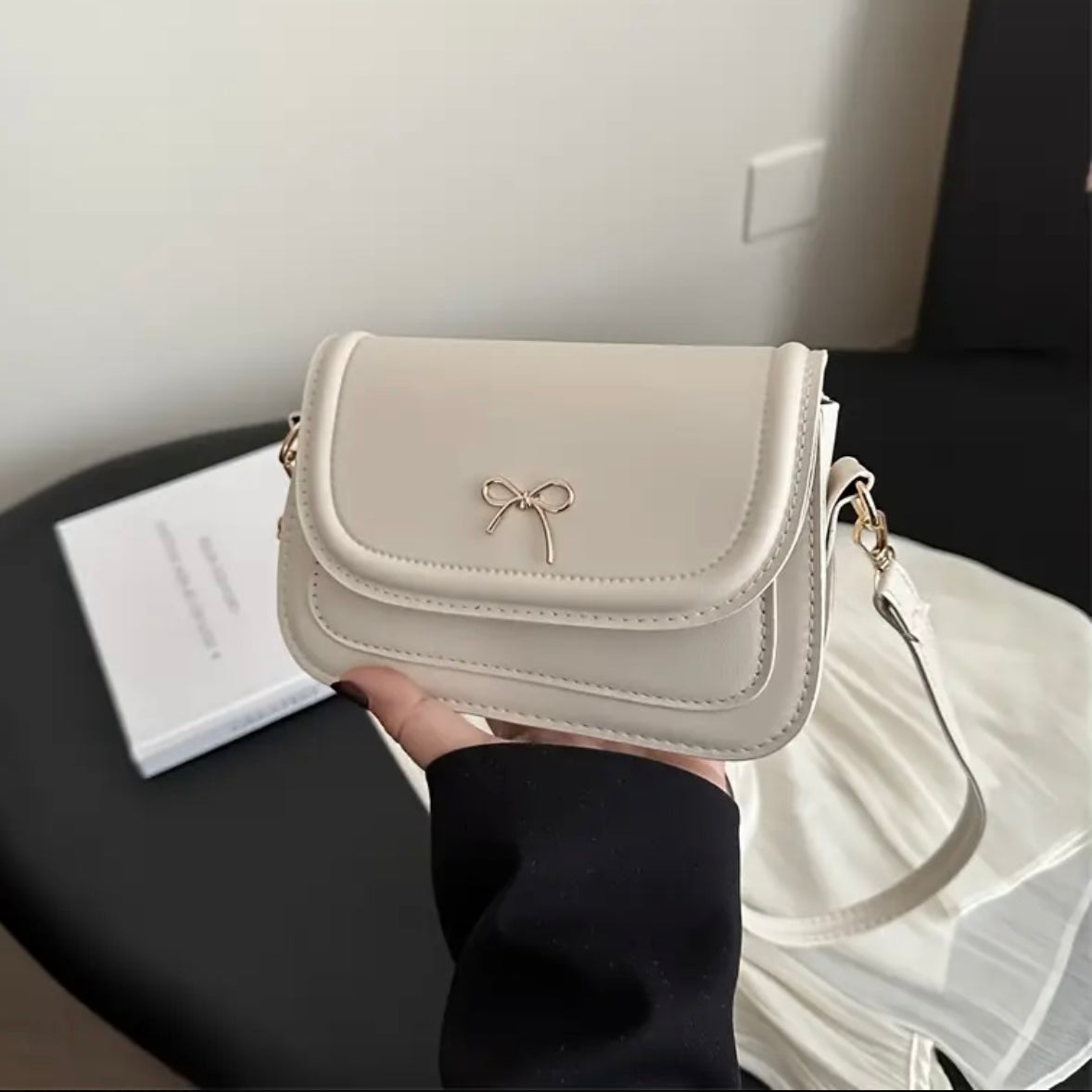 Celeste Blanc Crossbody Bag.