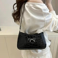 Vivienne Noir Bow Shoulder Bag.