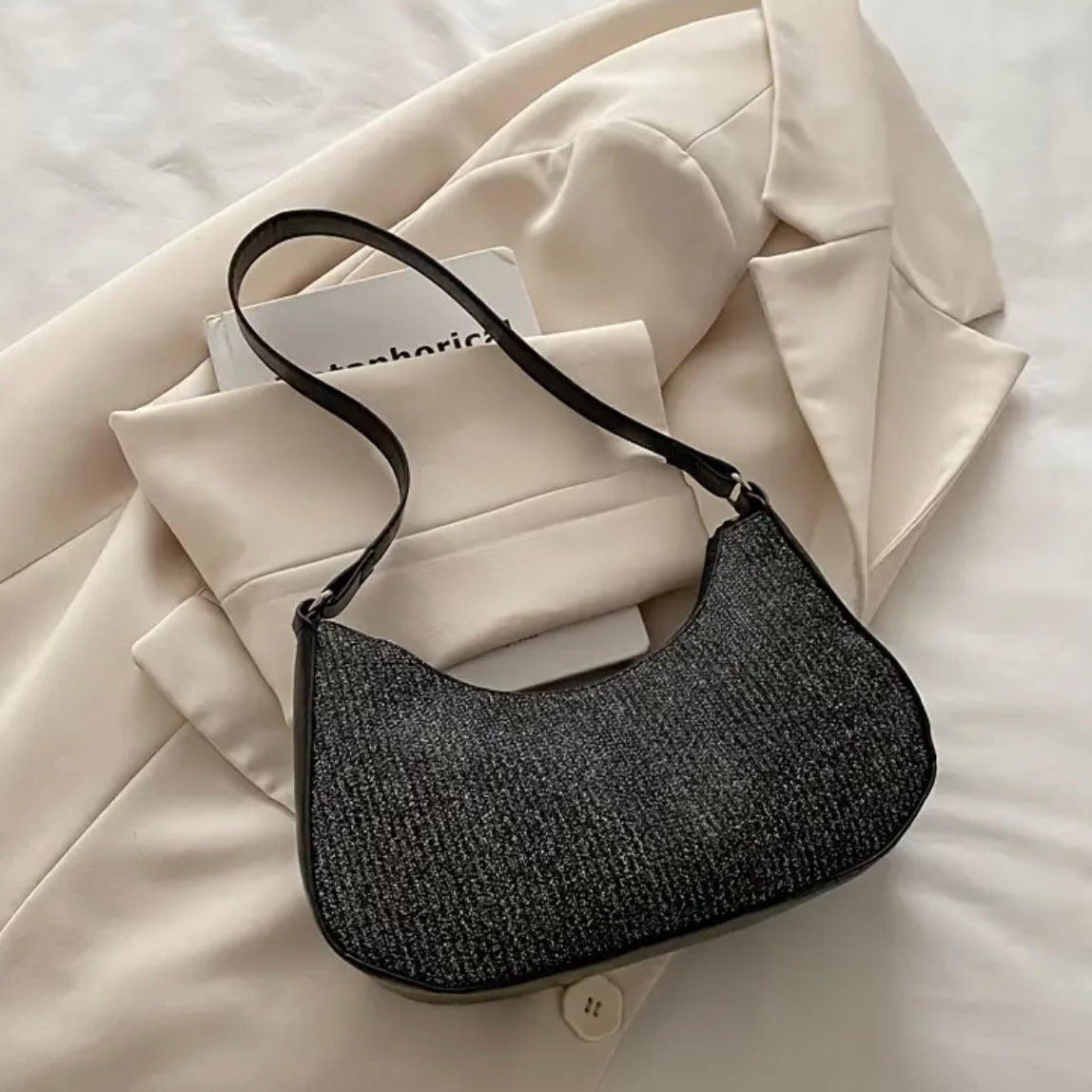 Aria Bow Bag – Onyx