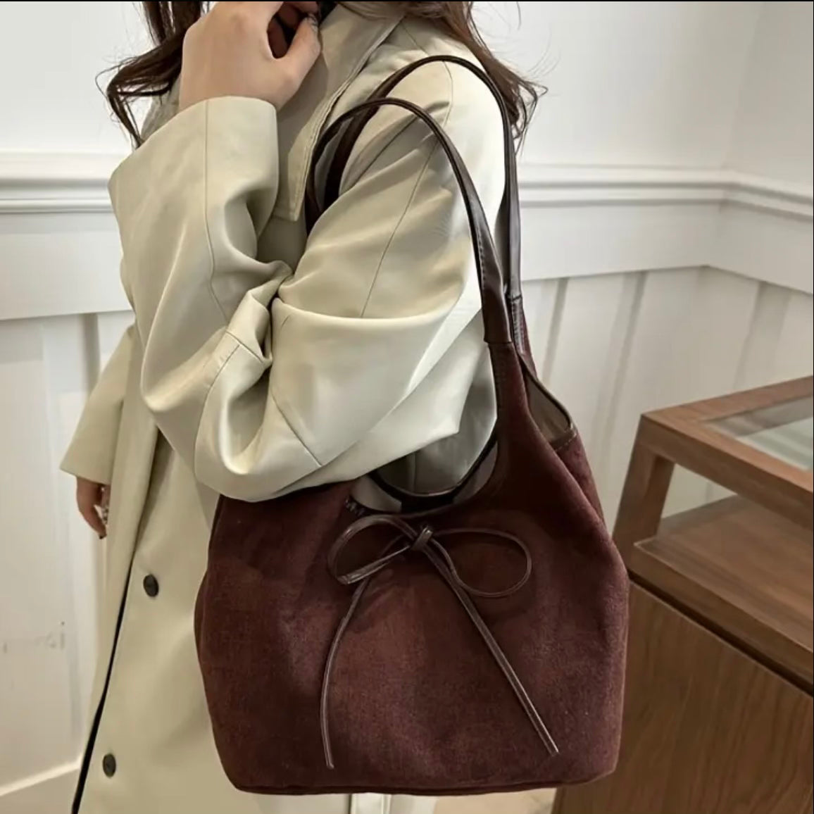 Amara Espresso Bow Bag