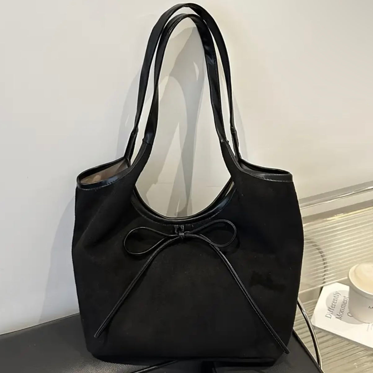 Amara Charcoal Bow Bag